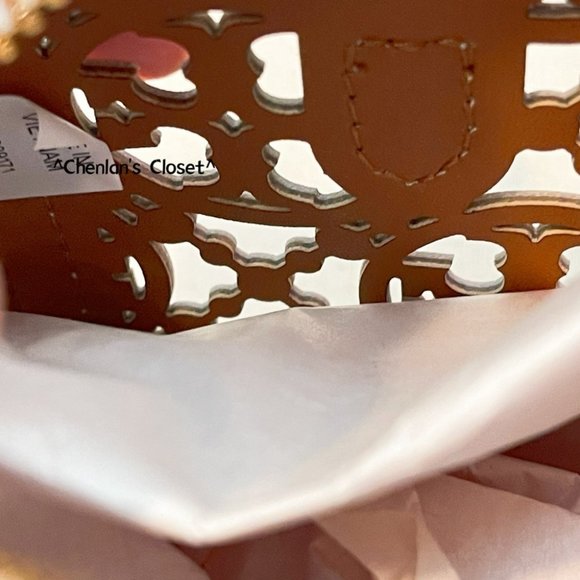 🔥NeW! $598 Tory Burch T Monogram Laser Cut Barrel Petite Bag - Picture 17 of 17